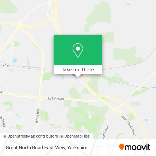 Great North Road East View map