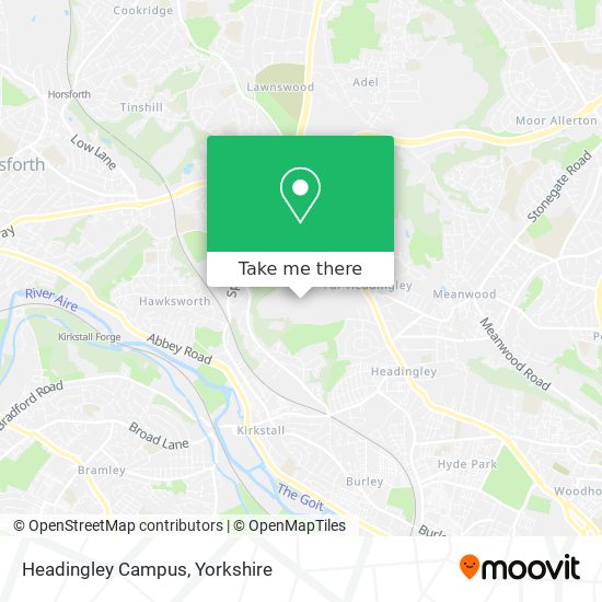 Headingley Campus map