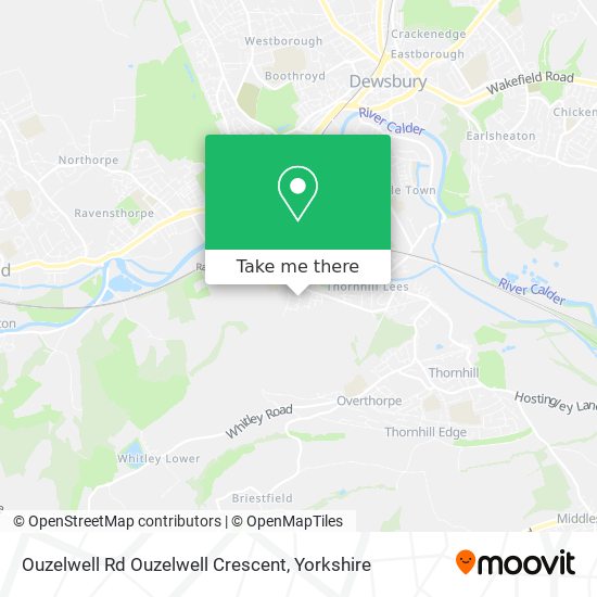 Ouzelwell Rd Ouzelwell Crescent map