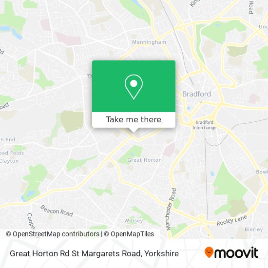 Great Horton Rd St Margarets Road map