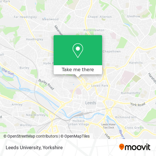 Leeds University map