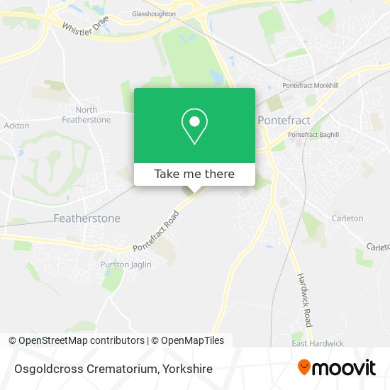 Osgoldcross Crematorium map