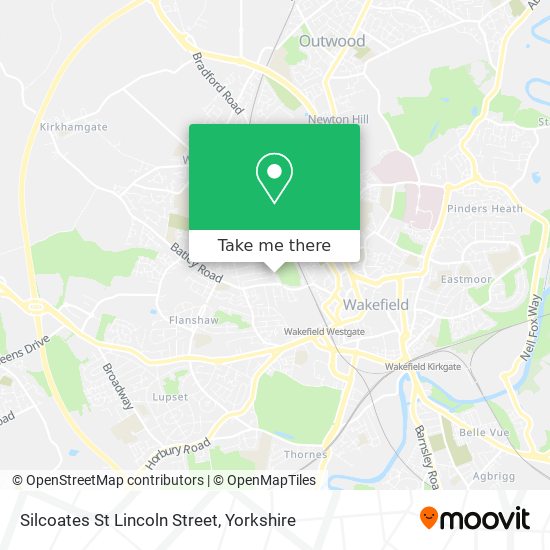 Silcoates St Lincoln Street map