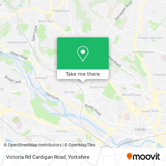 Victoria Rd Cardigan Road map
