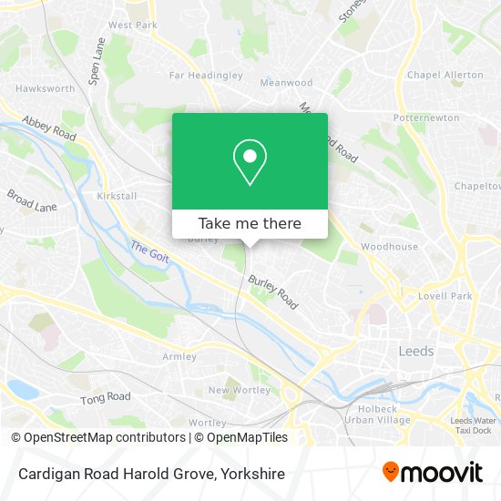 Cardigan Road Harold Grove map