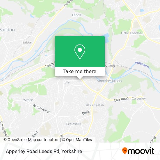 Apperley Road Leeds Rd map