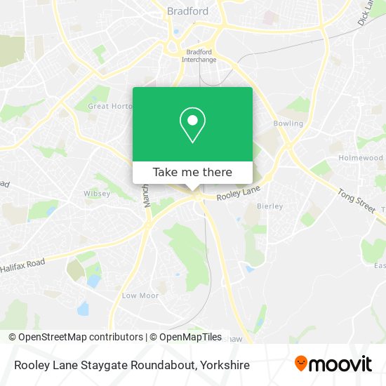 Rooley Lane Staygate Roundabout map