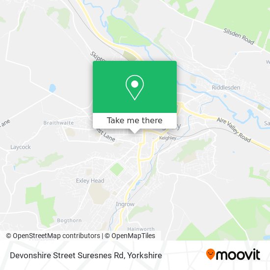 Devonshire Street Suresnes Rd map