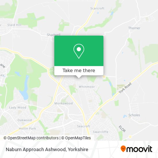 Naburn Approach Ashwood map