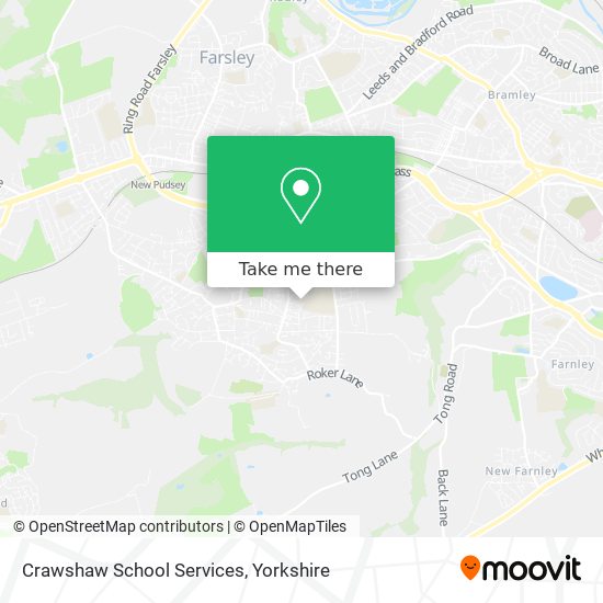 Crawshaw School Services map