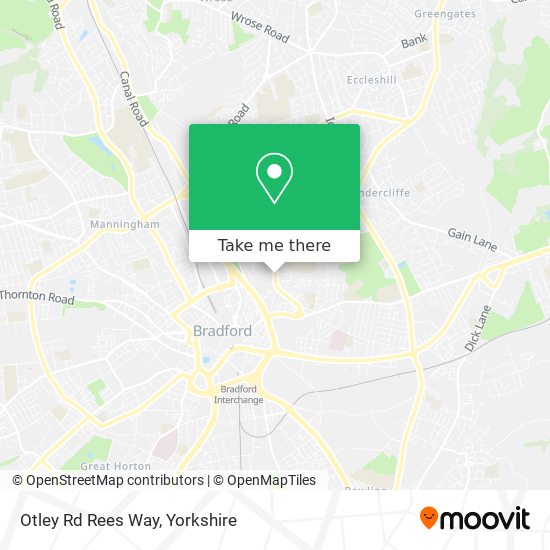 Otley Rd Rees Way map