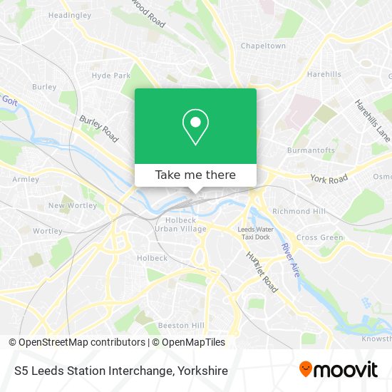 S5 Leeds Station Interchange map