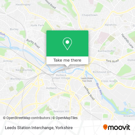 Leeds Station Interchange map