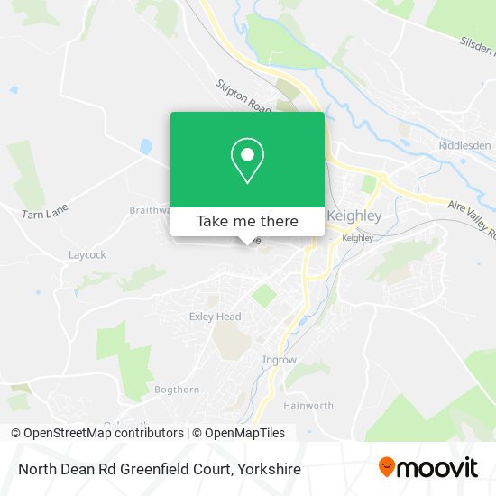 North Dean Rd Greenfield Court map