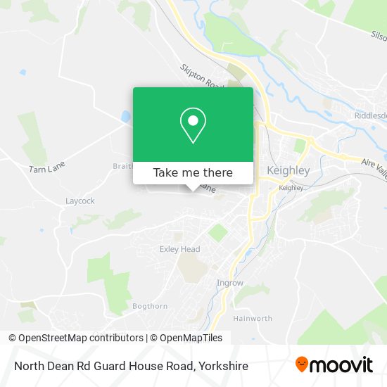 North Dean Rd Guard House Road map