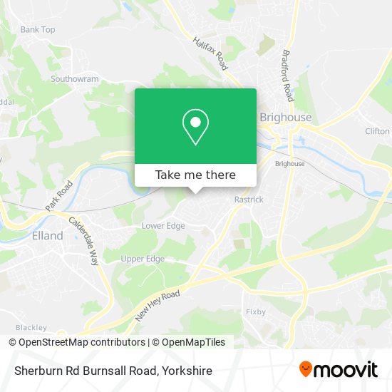 Sherburn Rd Burnsall Road map