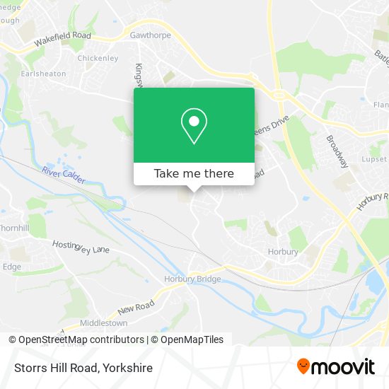 Storrs Hill Road map