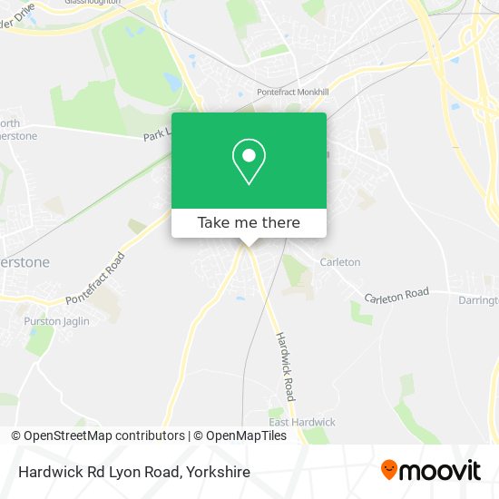 Hardwick Rd Lyon Road map