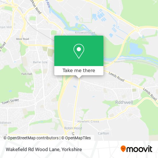 Wakefield Rd Wood Lane map