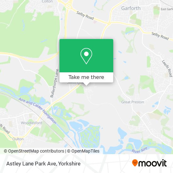 Astley Lane Park Ave map