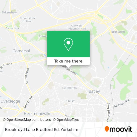 Brookroyd Lane Bradford Rd map