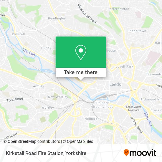 Kirkstall Road Fire Station map