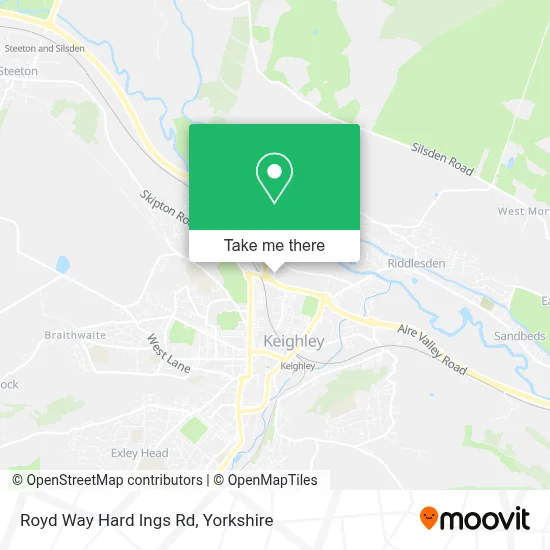 Royd Way Hard Ings Rd map