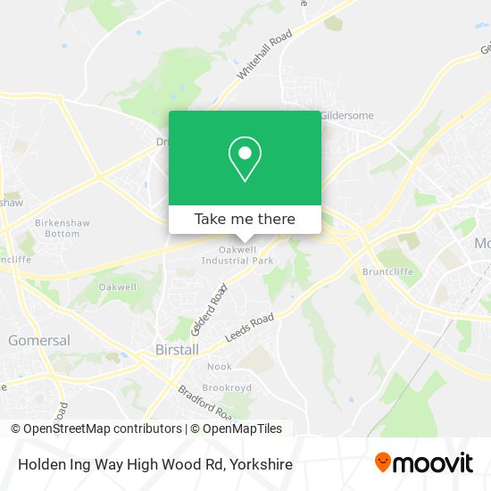 Holden Ing Way High Wood Rd map