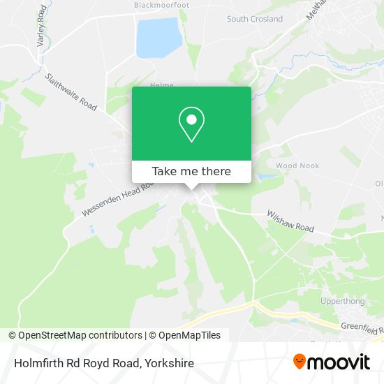 Holmfirth Rd Royd Road map