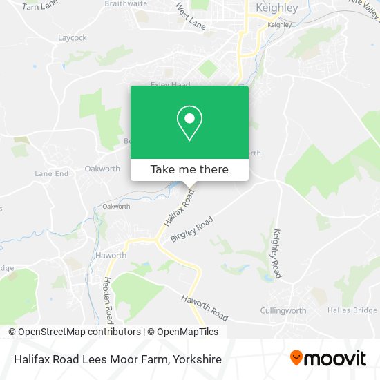 Halifax Road Lees Moor Farm map