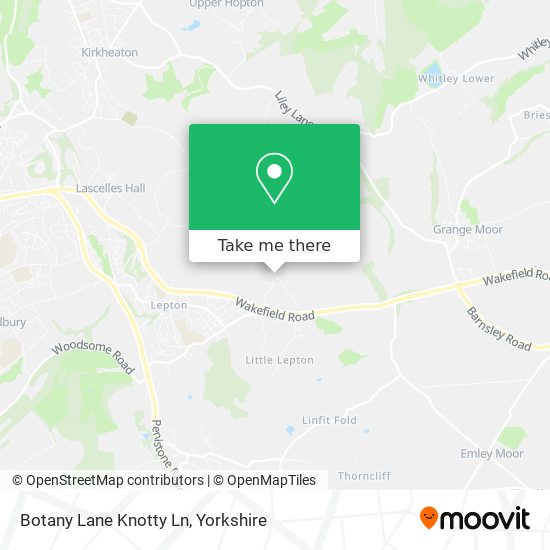 Botany Lane Knotty Ln map