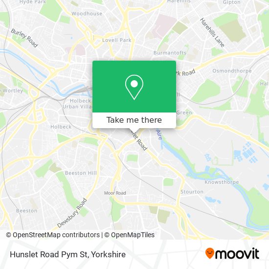 Hunslet Road Pym St map