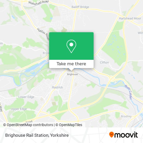 Brighouse Rail Station map