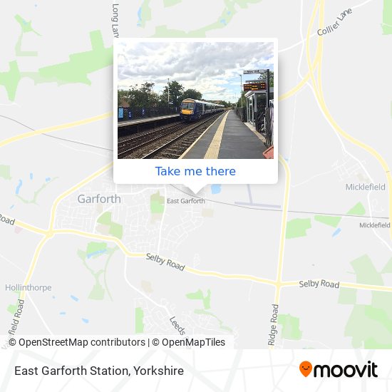 East Garforth Station map