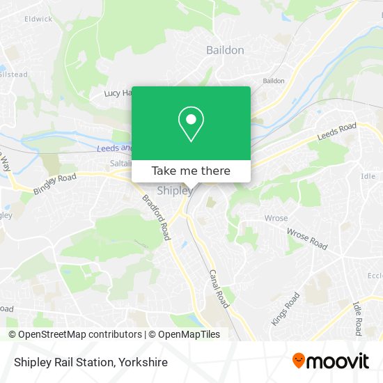 Shipley Rail Station map