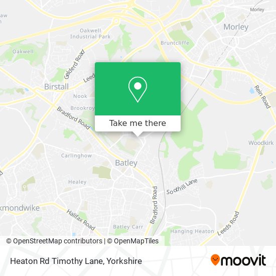 Heaton Rd Timothy Lane map