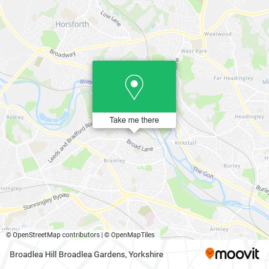Broadlea Hill Broadlea Gardens map
