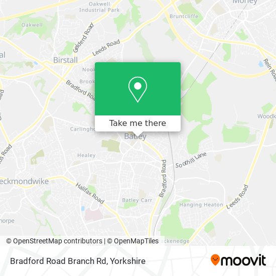 Bradford Road Branch Rd map