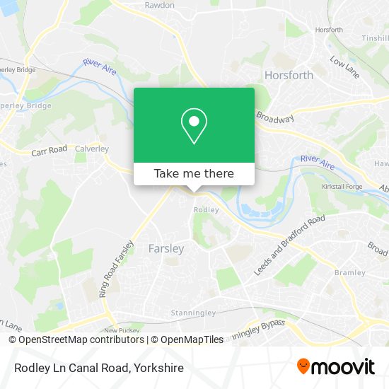 Rodley Ln Canal Road map