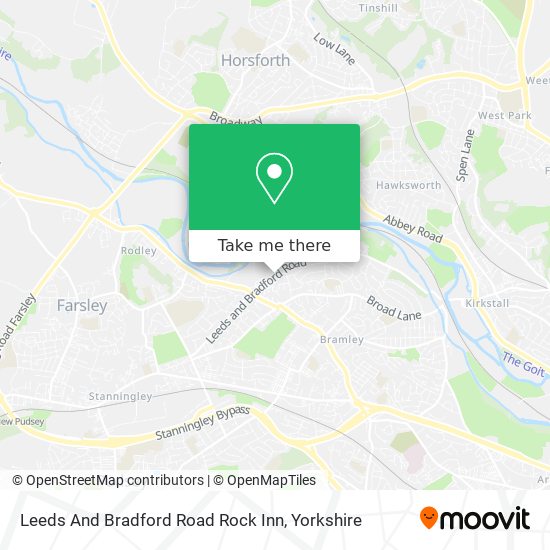 Leeds And Bradford Road Rock Inn map