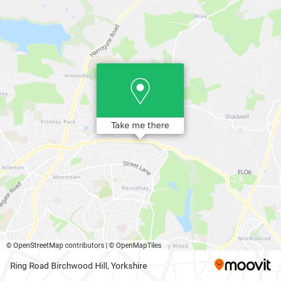 Ring Road Birchwood Hill map