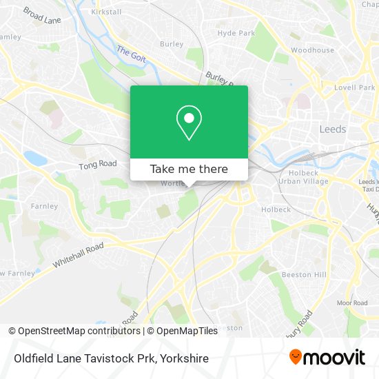 Oldfield Lane Tavistock Prk map