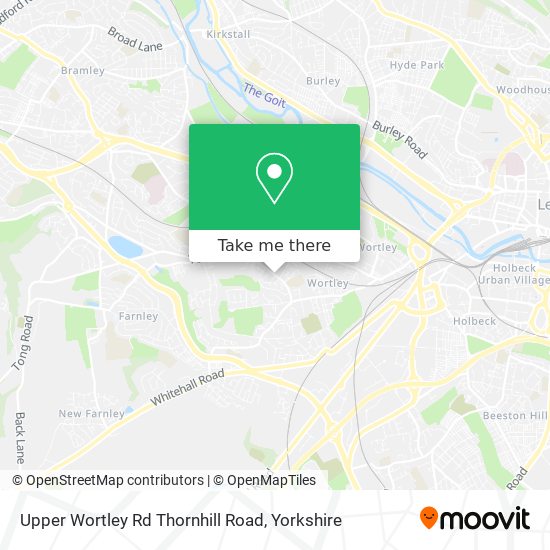 Upper Wortley Rd Thornhill Road map