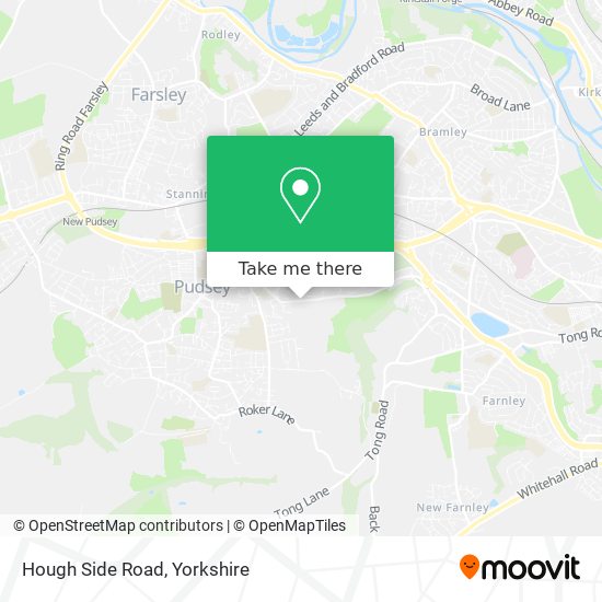 Hough Side Road map
