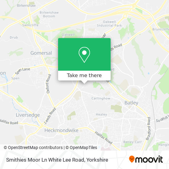 Smithies Moor Ln White Lee Road map