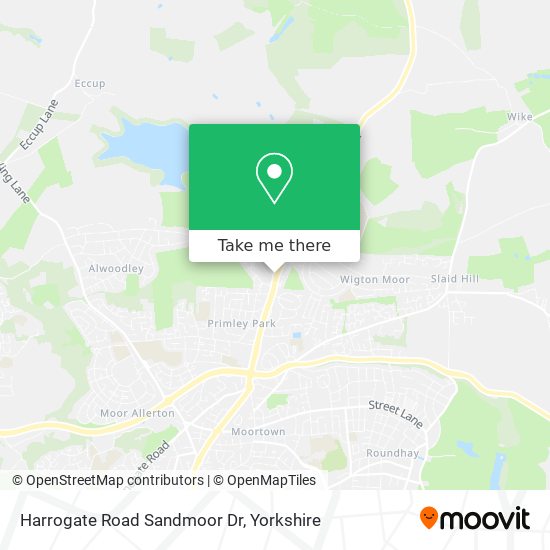 Harrogate Road Sandmoor Dr map