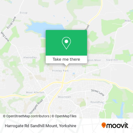 Harrogate Rd Sandhill Mount map