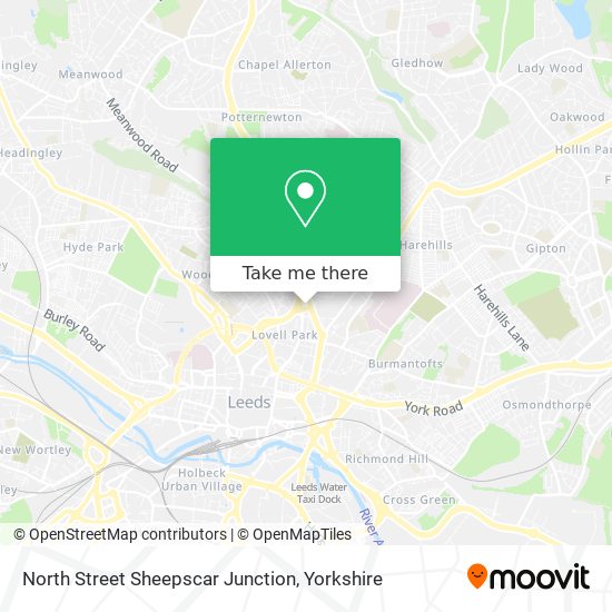 North Street Sheepscar Junction map