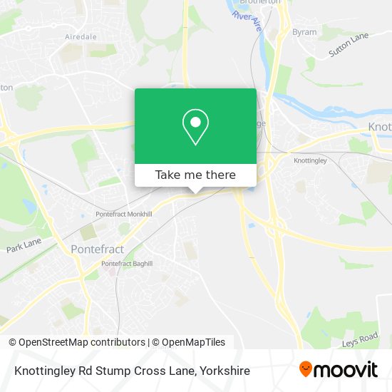 Knottingley Rd Stump Cross Lane map