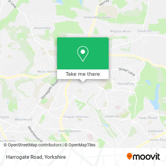 Harrogate Road map